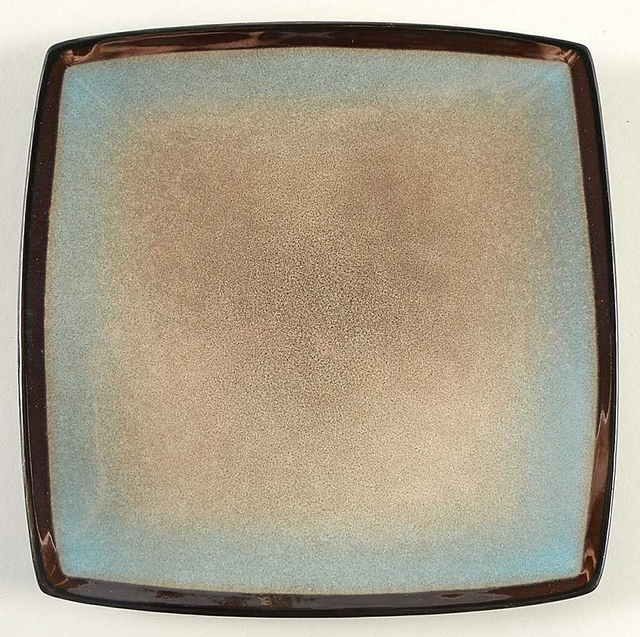 Tequesta Square Taupe Salad Plate by Gibson Designs-1