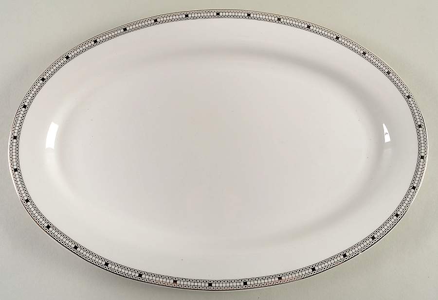 Studio 14" Oval Serving Platter by Gorham-1