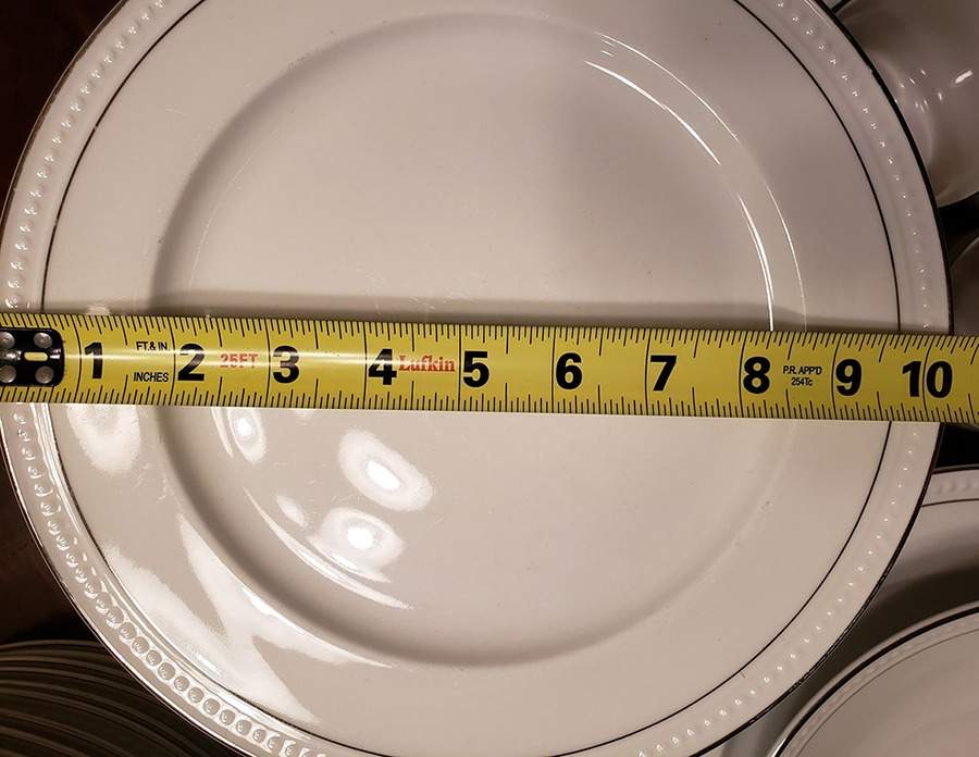 Platinum Estates Dinner Plate by Gibson Designs-1