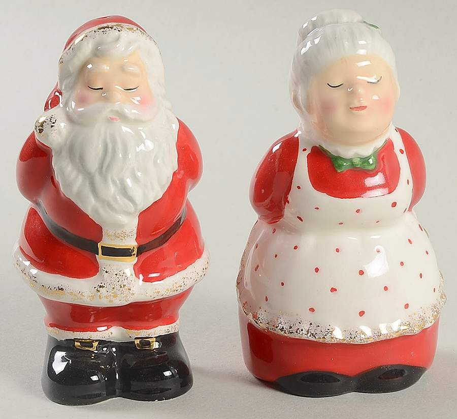 Once Upon a Christmas Figural Salt and Pepper by Gorham-1