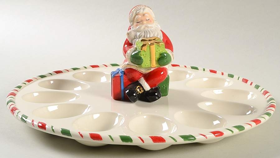 Once Upon a Christmas Deviled Egg Plate by Gorham-1