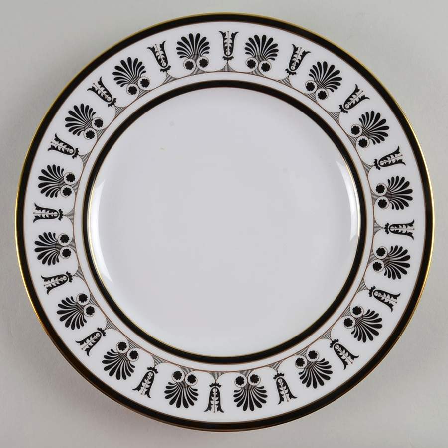 Palmette Nero (Black) Dinner Plate by Ginori 1735-1