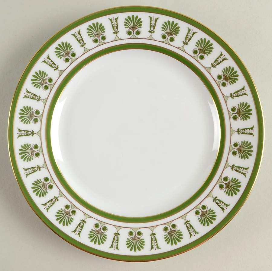 Palmette Smeraldo (Emerald Green) Salad/Dessert Plate by Ginori 1735-1