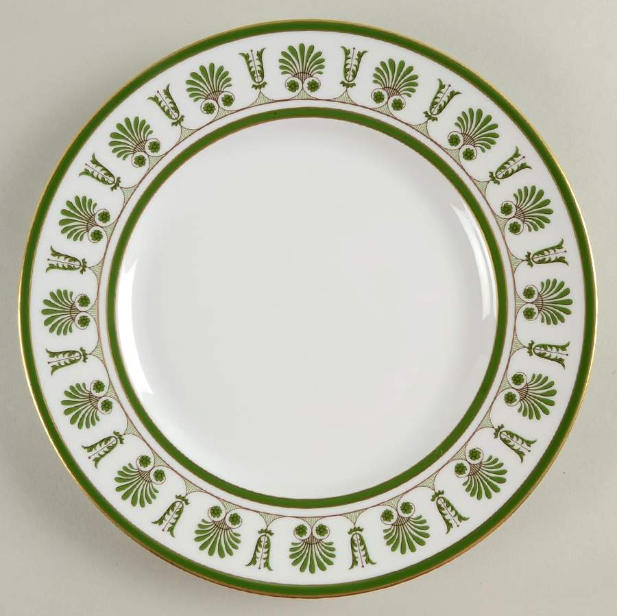 Palmette Smeraldo (Emerald Green) Dinner Plate by Ginori 1735-1
