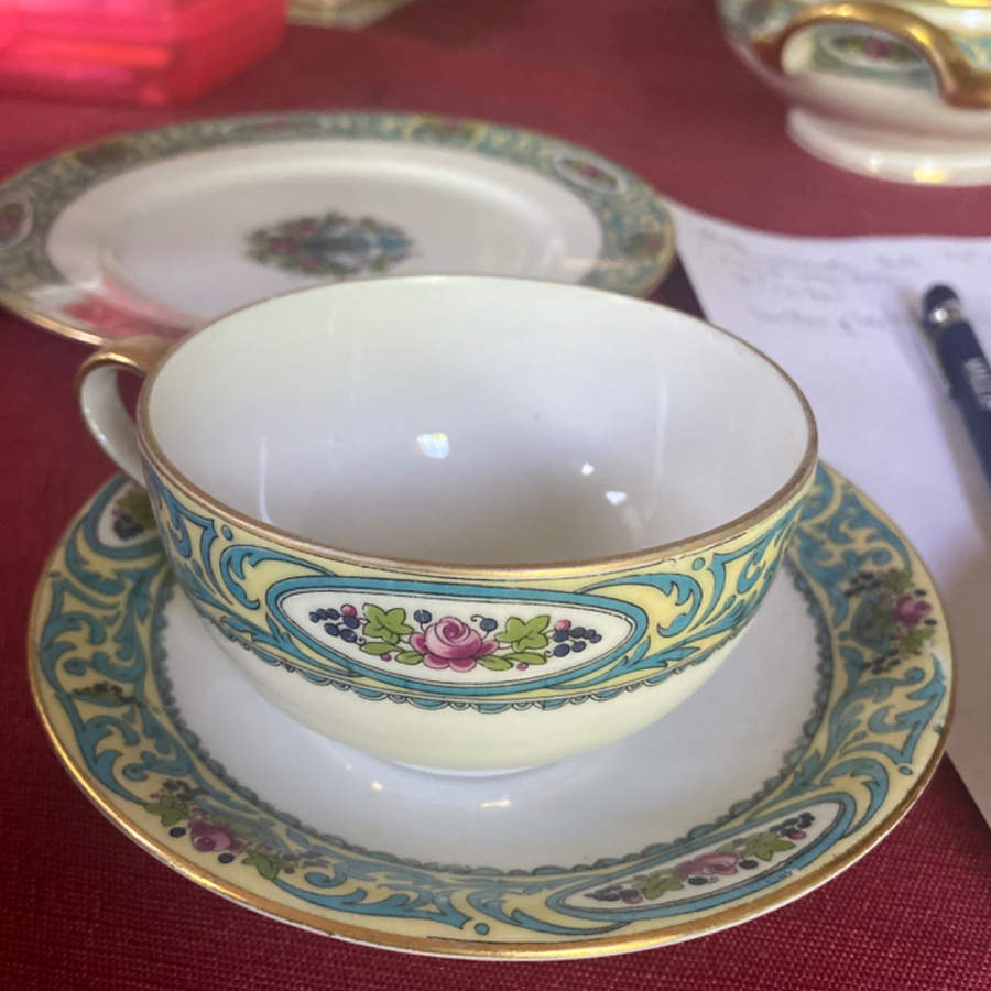GUE759 Flat Cup & Saucer Set by WM Guerin-1