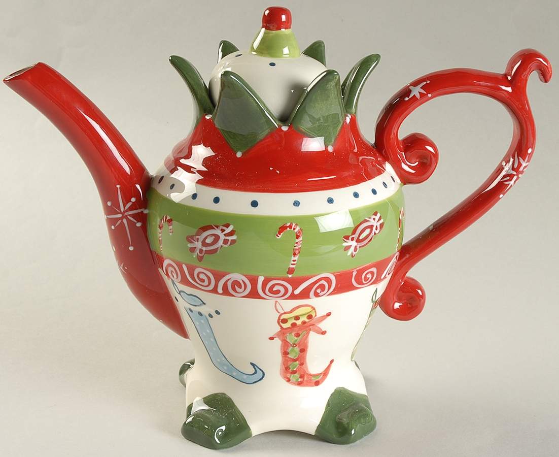 Christmas Montage Figural Teapot & Lid by Giftcraft Ltd-1