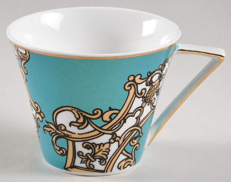 Marin Turquoise Flat Cup by Grace's Teaware-1