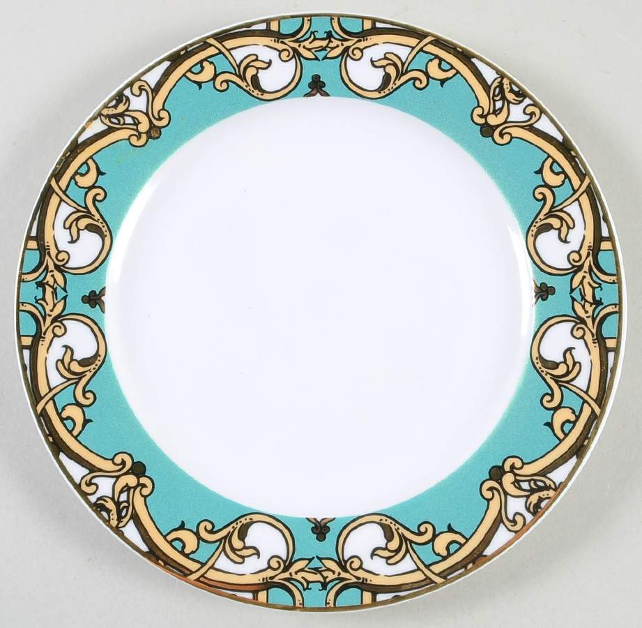 Marin Turquoise Salad Plate by Grace's Teaware-1