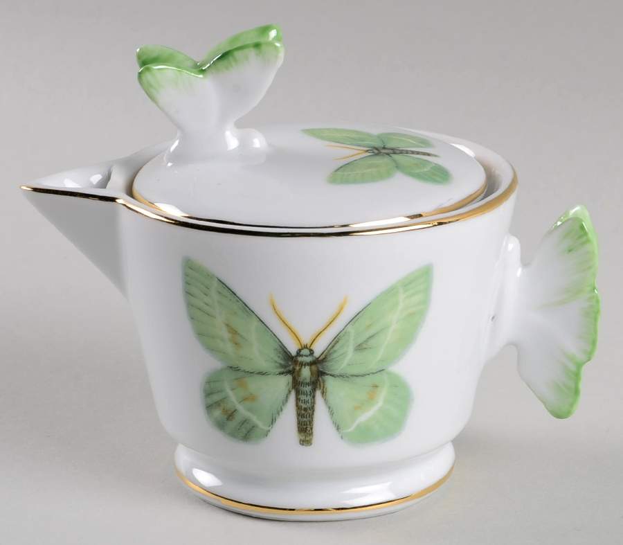 Fancy Butterfly Creamer & Lid by Grace's Teaware-1