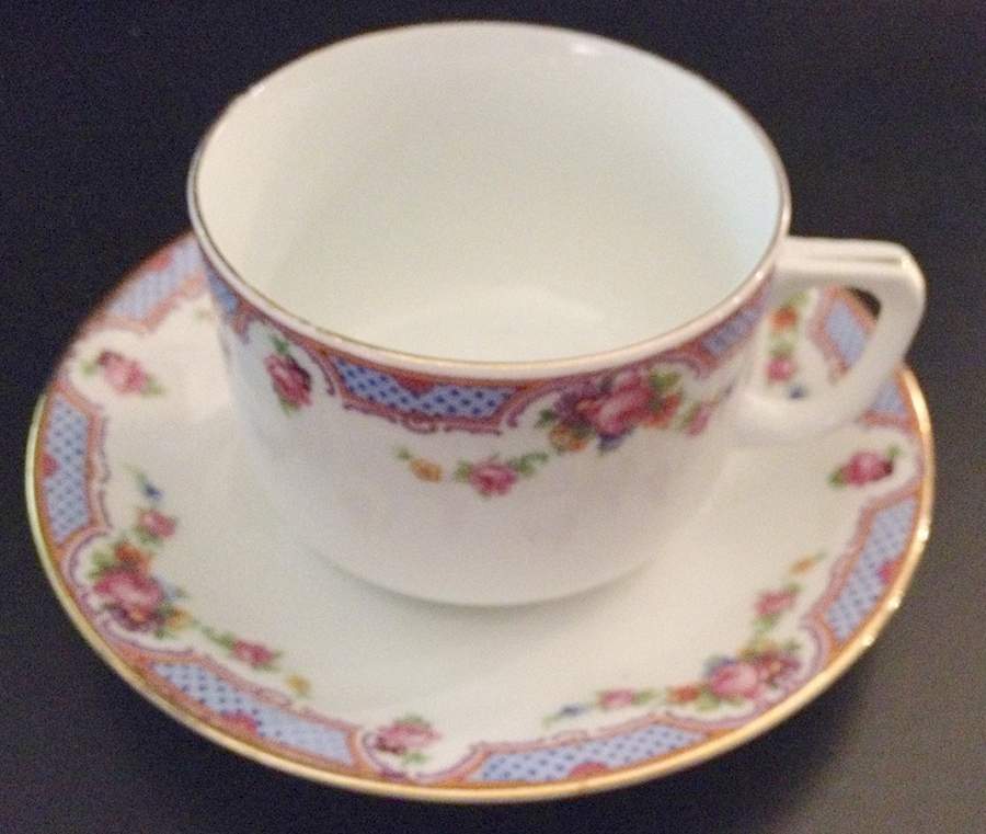 GMY341 Footed Cup & Saucer Set by Germany-1