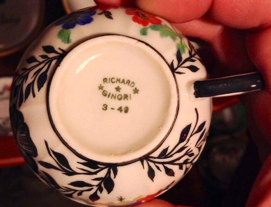 GIN333 Flat Demitasse Cup by Ginori 1735-1