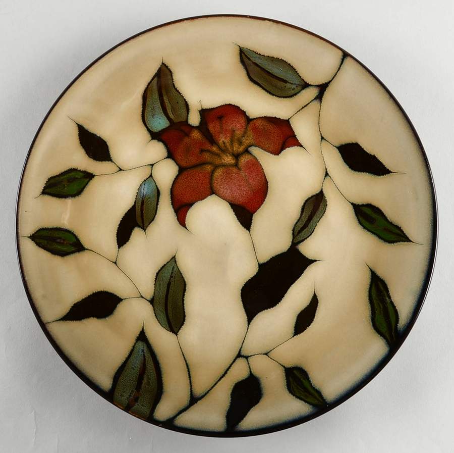 Scarlet Floret Dinner Plate by Gibson Designs-1