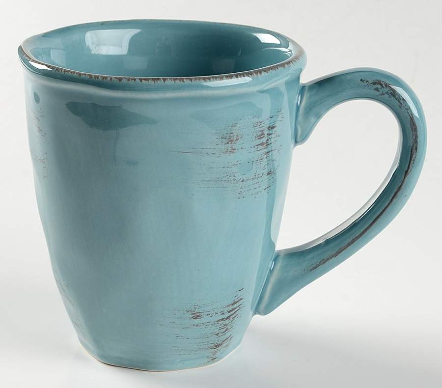 Hammered Shades Powder Blue Mug by Gibson Designs-1