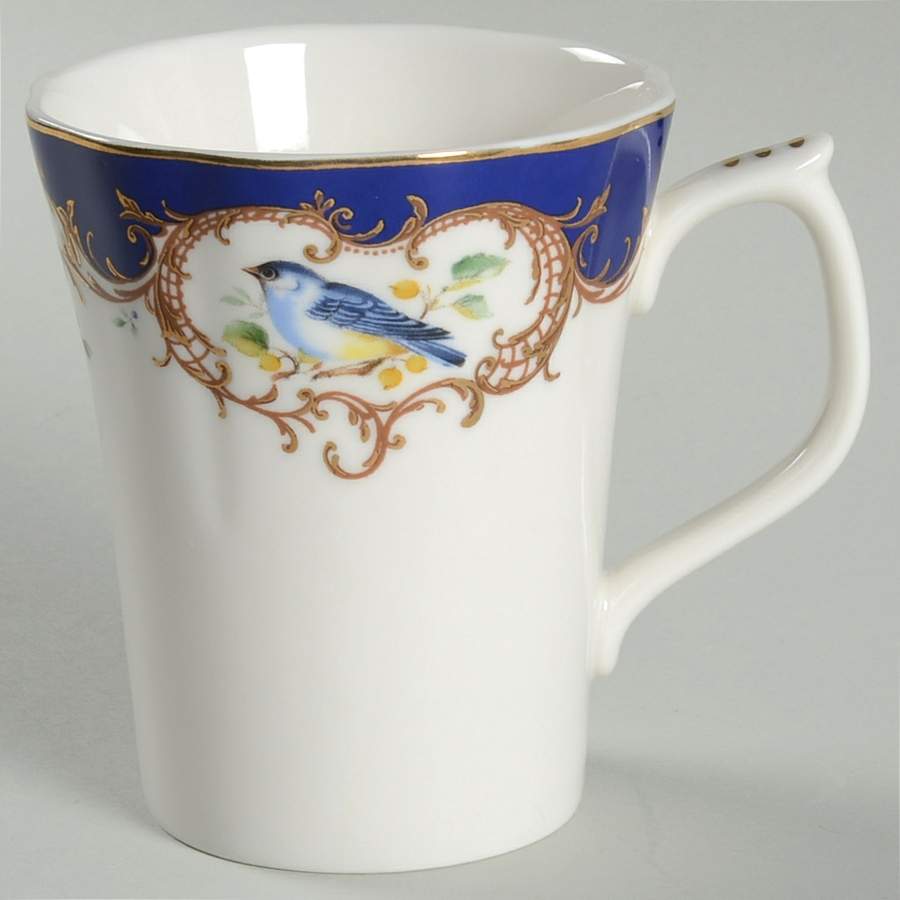 Birds Royal Blue Mug by Grace's Teaware-1