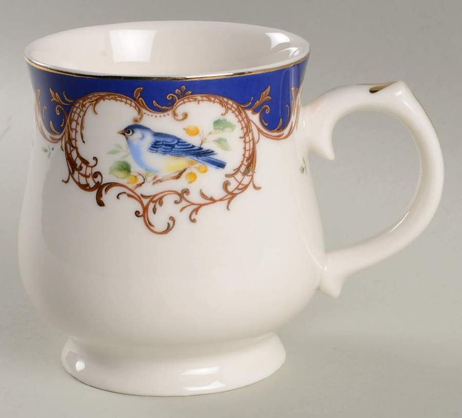 Birds Royal Blue Mug by Grace's Teaware-1