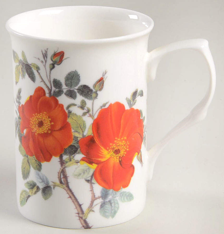Rose and Poppy Mug by Gracie Bone China-1