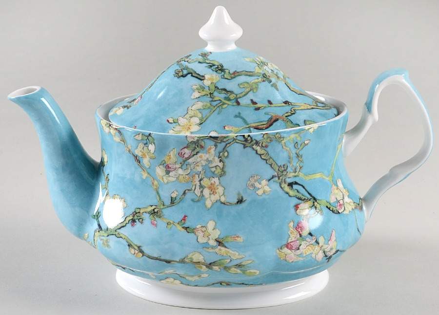 Cherry Blossom Teapot & Lid by Gracie Bone China-1