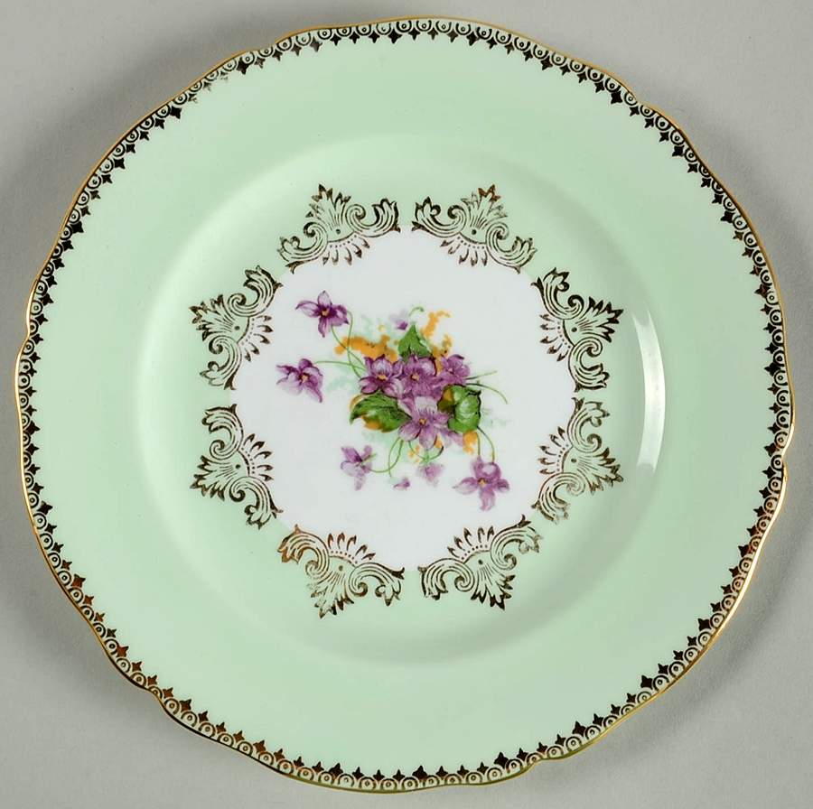 Sweet Violets Salad Plate by Grosvenor-1