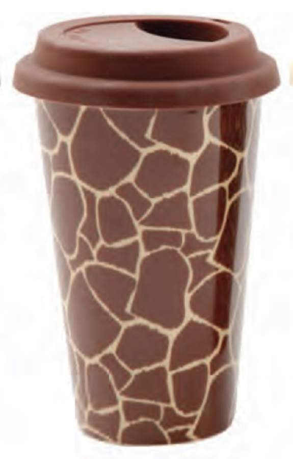 Ashanti Damask Travel Tumbler & Silicone/Plastic Lid by Gibson Designs-1