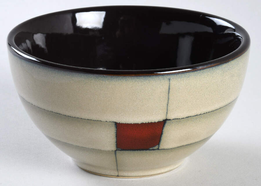 Azeal Taupe Fruit/Dessert (Sauce) Bowl by Gibson Designs-1