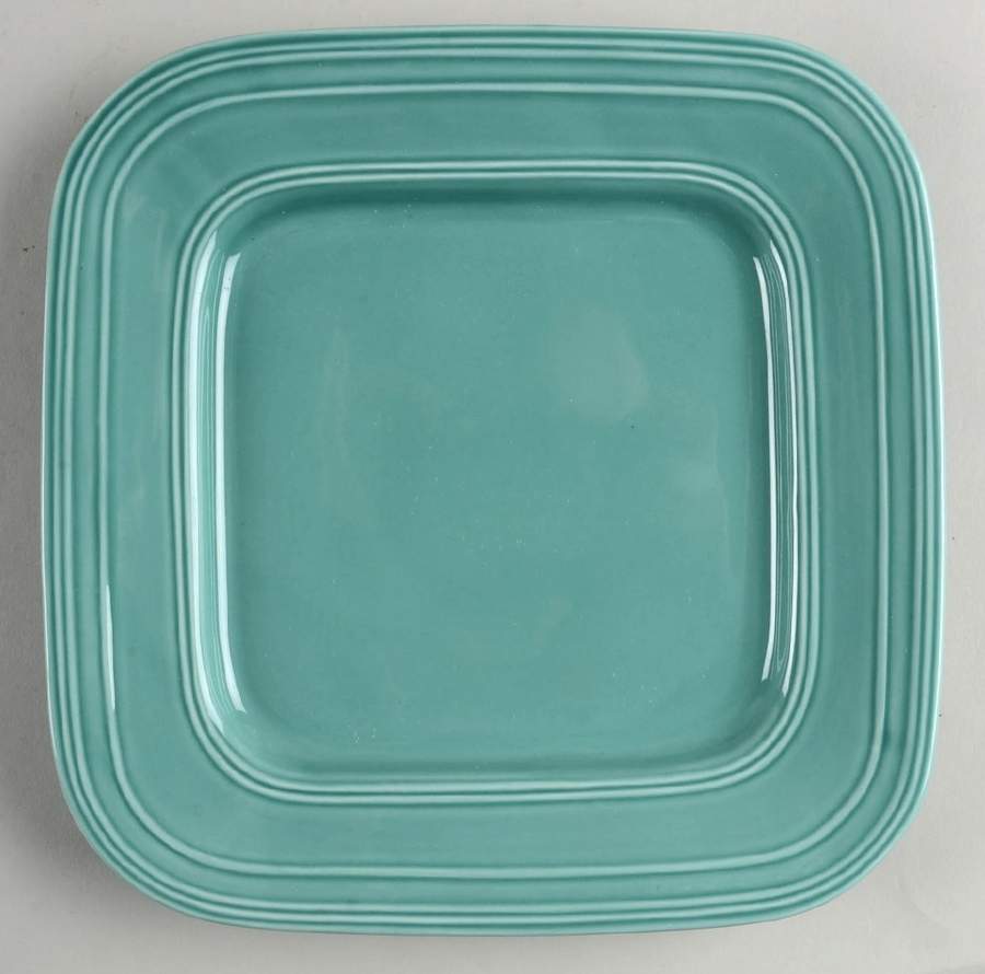 Barberware Turquoise (Square) Square Salad Plate by Gibson Designs-1