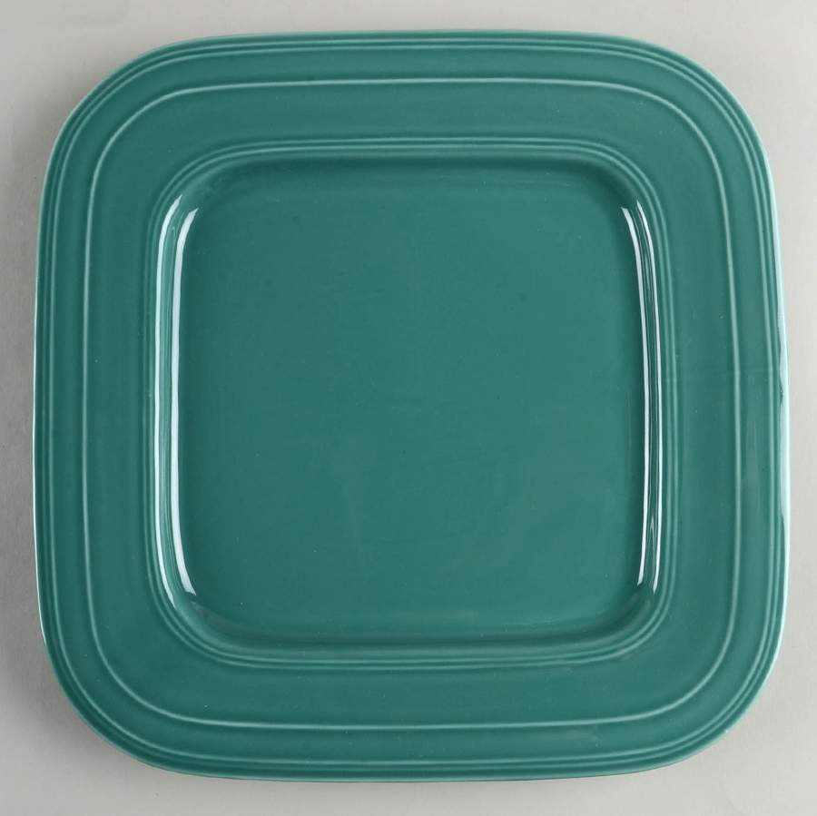 Barberware Turquoise (Square) Square Dinner Plate by Gibson Designs-1