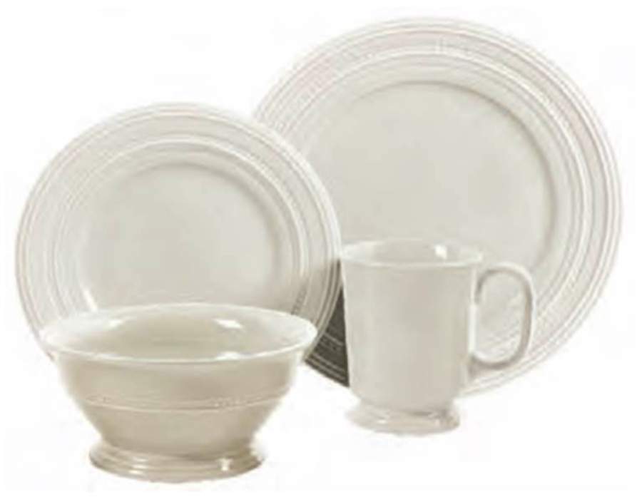 Barberware Cream (Round) Dinner Plate by Gibson Designs-1