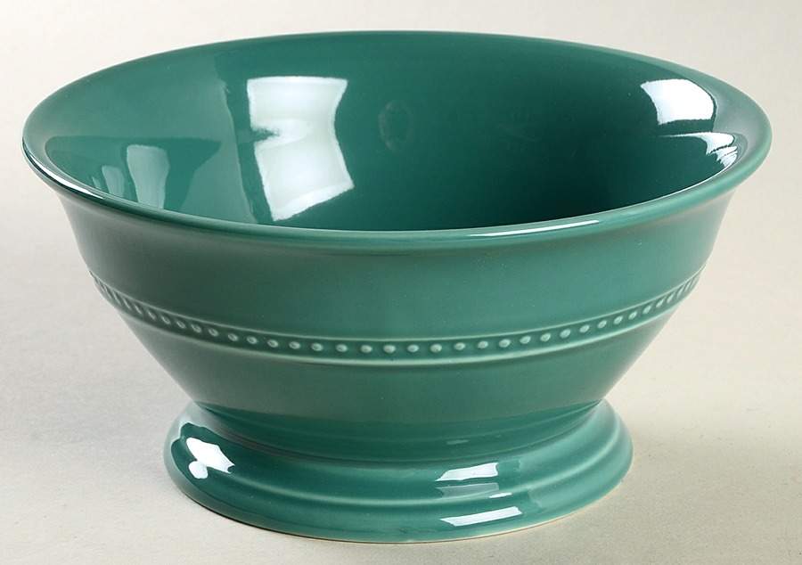 Barberware Turquoise (Round) Soup/Cereal Bowl by Gibson Designs-1
