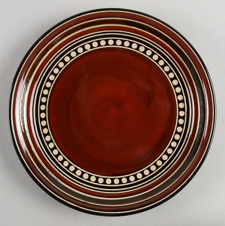 Cafe Versailles Red Salad Plate by Gibson Designs-1