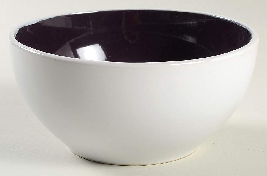Chicstone Purple Soup/Cereal Bowl by Gibson Designs-1