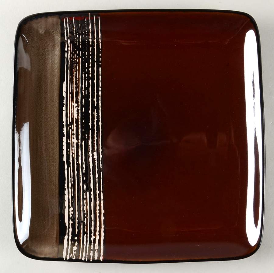 Contempo Cove Red Dinner Plate by Gibson Designs-1