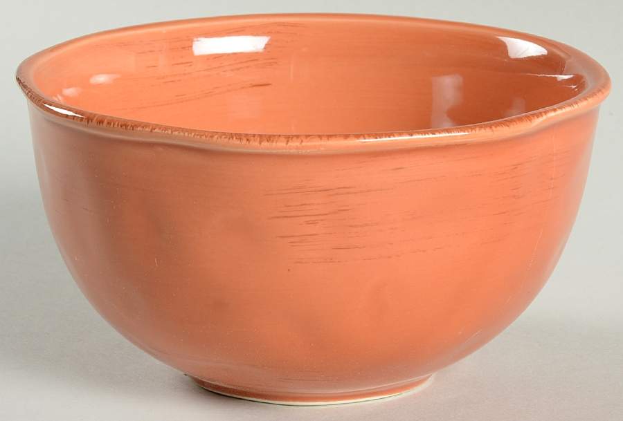 Hammered Shades Persimmon Soup/Cereal Bowl by Gibson Designs-1