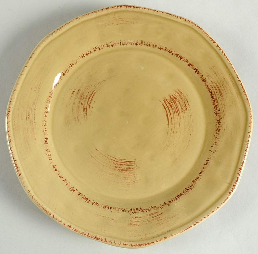 Hammered Shades Camel Beige Salad Plate by Gibson Designs-1