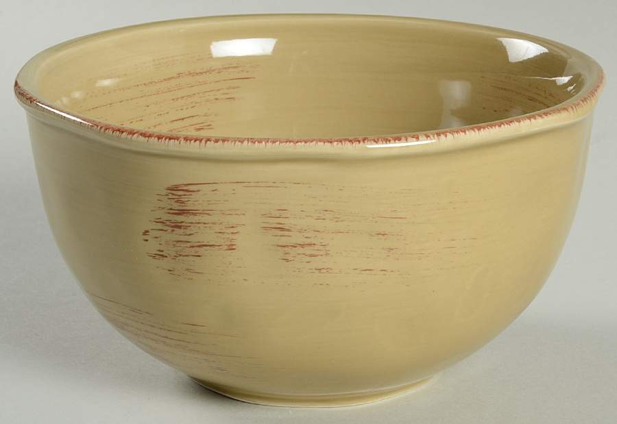 Hammered Shades Camel Beige Soup/Cereal Bowl by Gibson Designs-1
