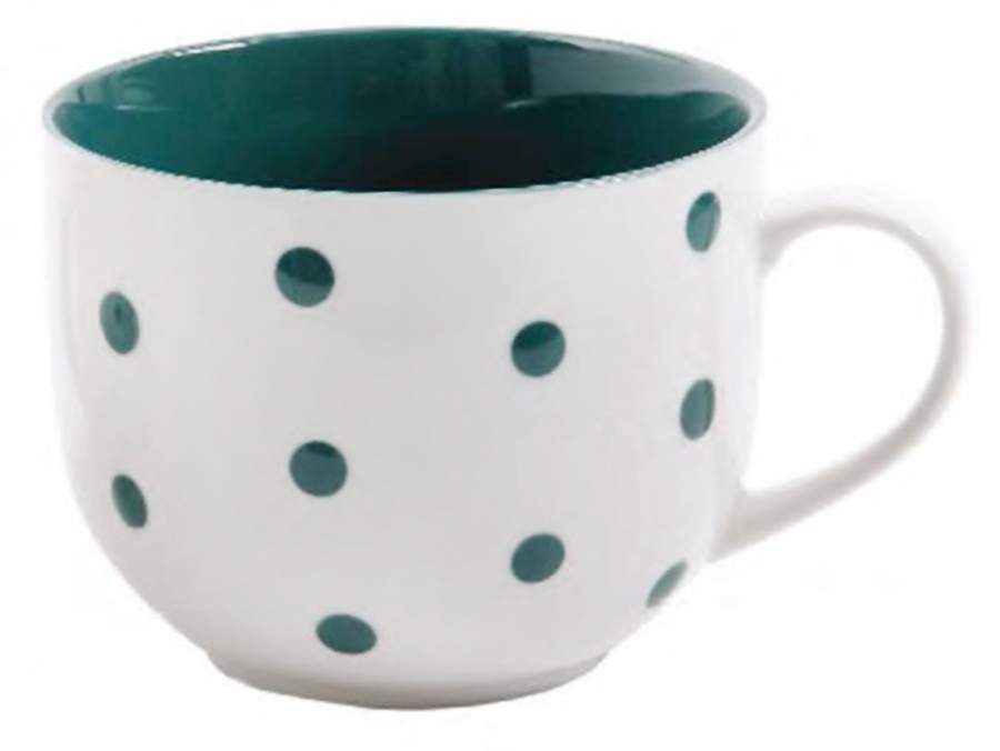 Polka Rossa Latte Mug by Gibson Designs-1