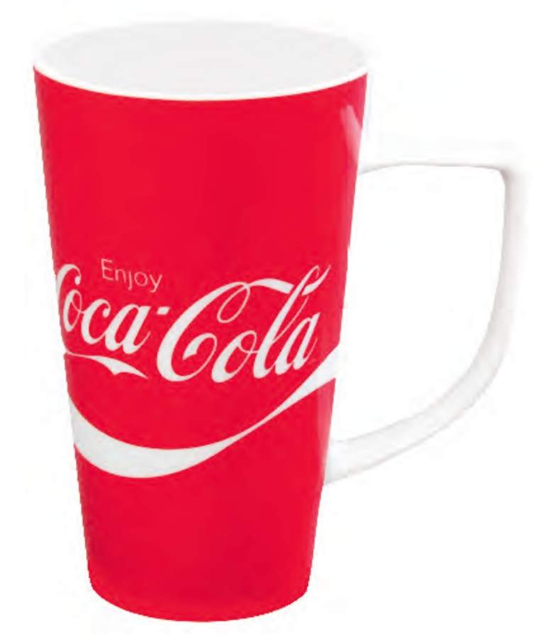 Red and White Latte Mug by Gibson Designs-1