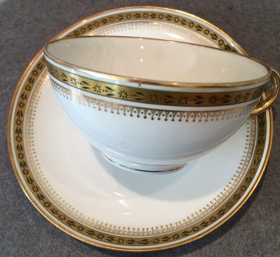 GUE761 Footed Cup & Saucer Set by WM Guerin-1