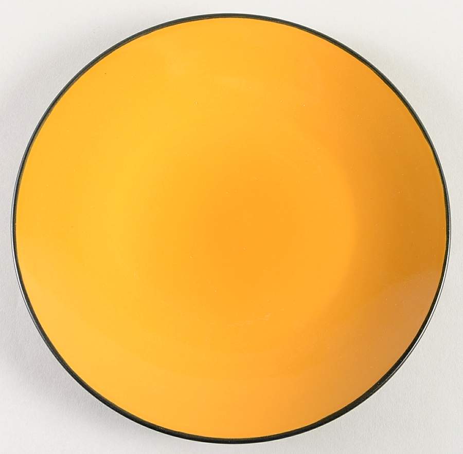 Vivendi Yellow Salad Plate by Gibson Designs-1
