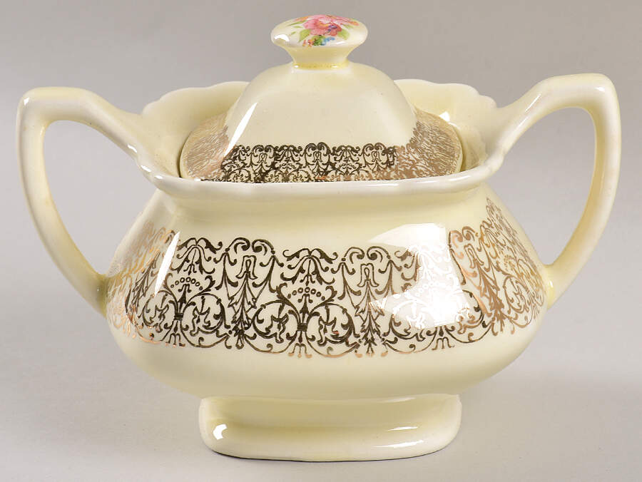 GEO586 Sugar Bowl & Lid by WS George-1