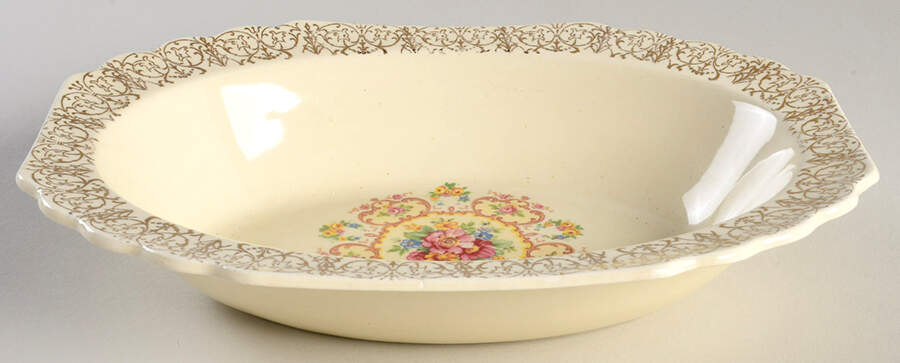 GEO586 9" Oval Vegetable Bowl by WS George-1