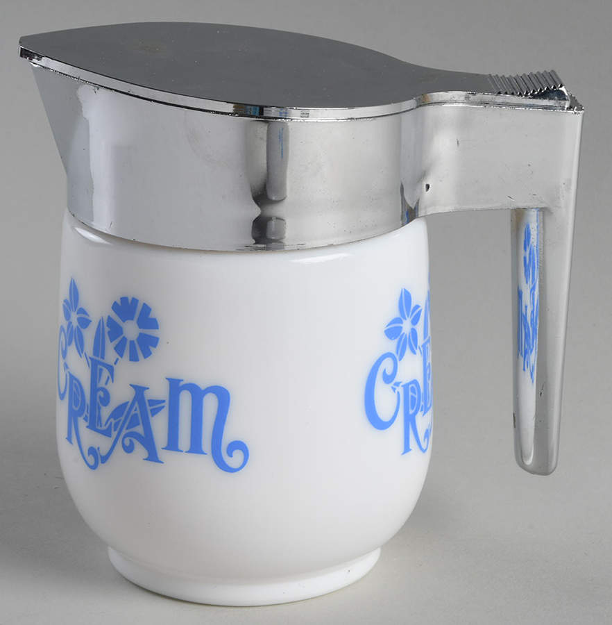 Delft Flower Creamer & Lid by Gemco-1