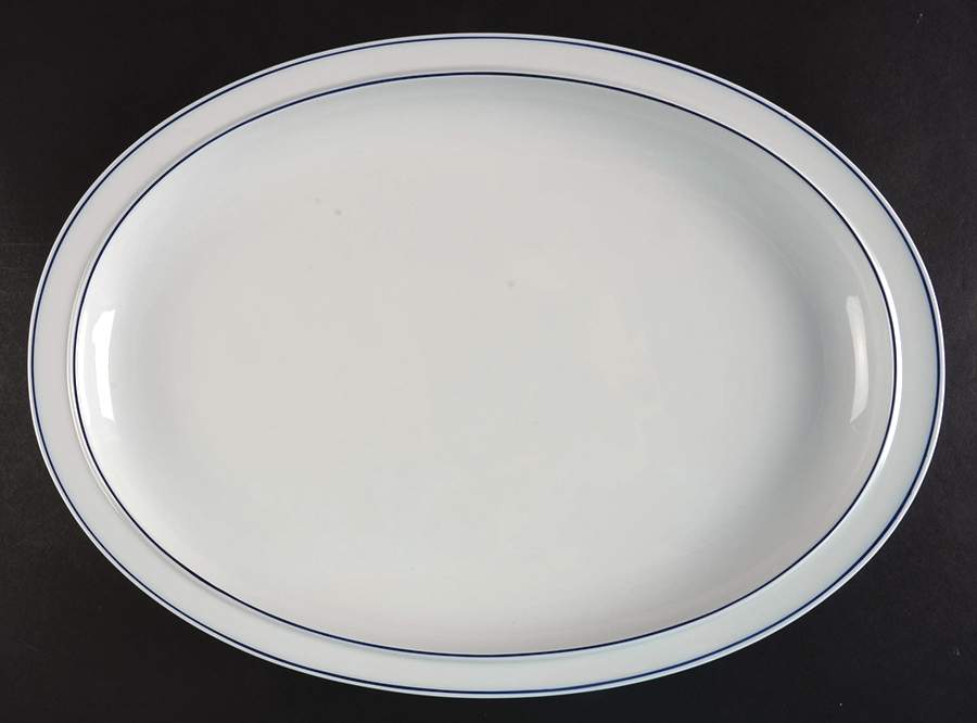 Madison 14" Oval Serving Platter by Georg Jensen-1