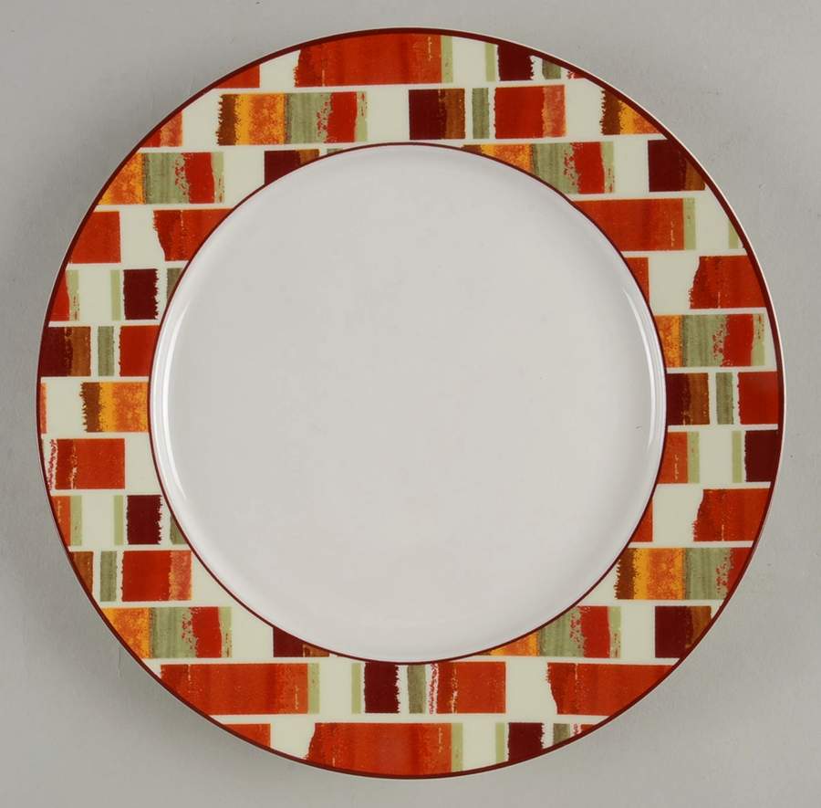 Julia Street Red Salad Plate by Gorham-1