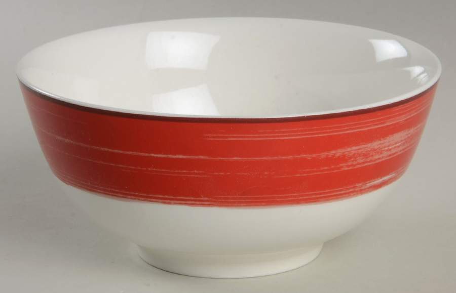 Julia Street Red Soup/Cereal Bowl by Gorham-1