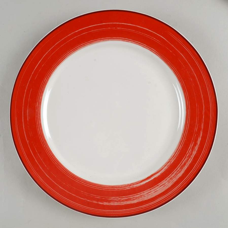 Julia Street Red Dinner Plate by Gorham-1