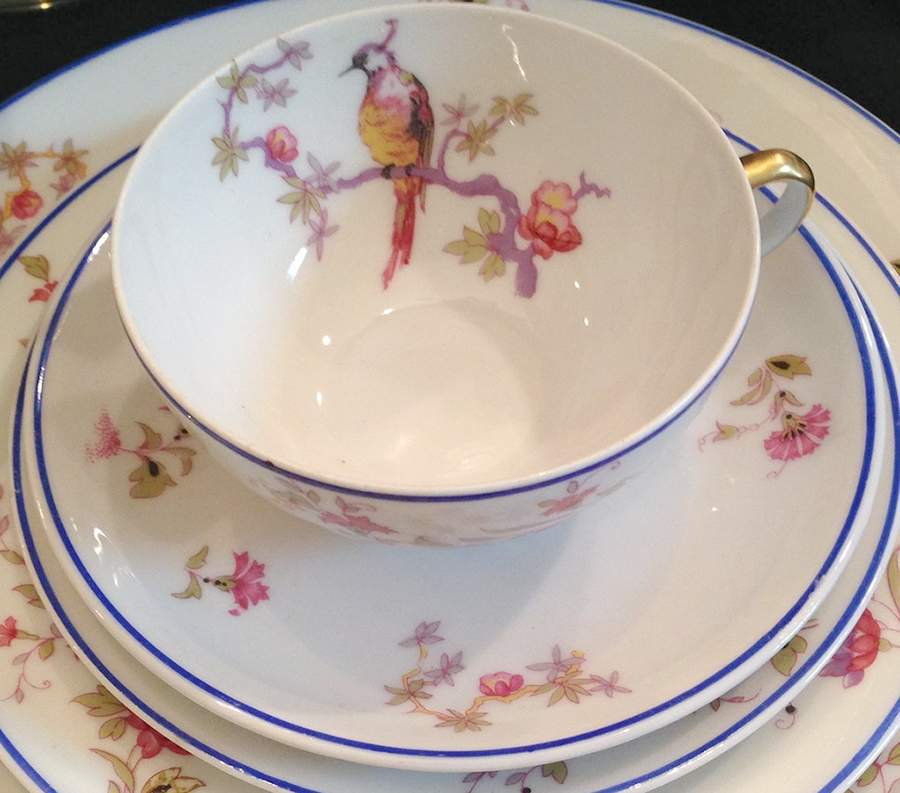 GRR21 Flat Cup & Saucer Set by Granger-Limoges-1