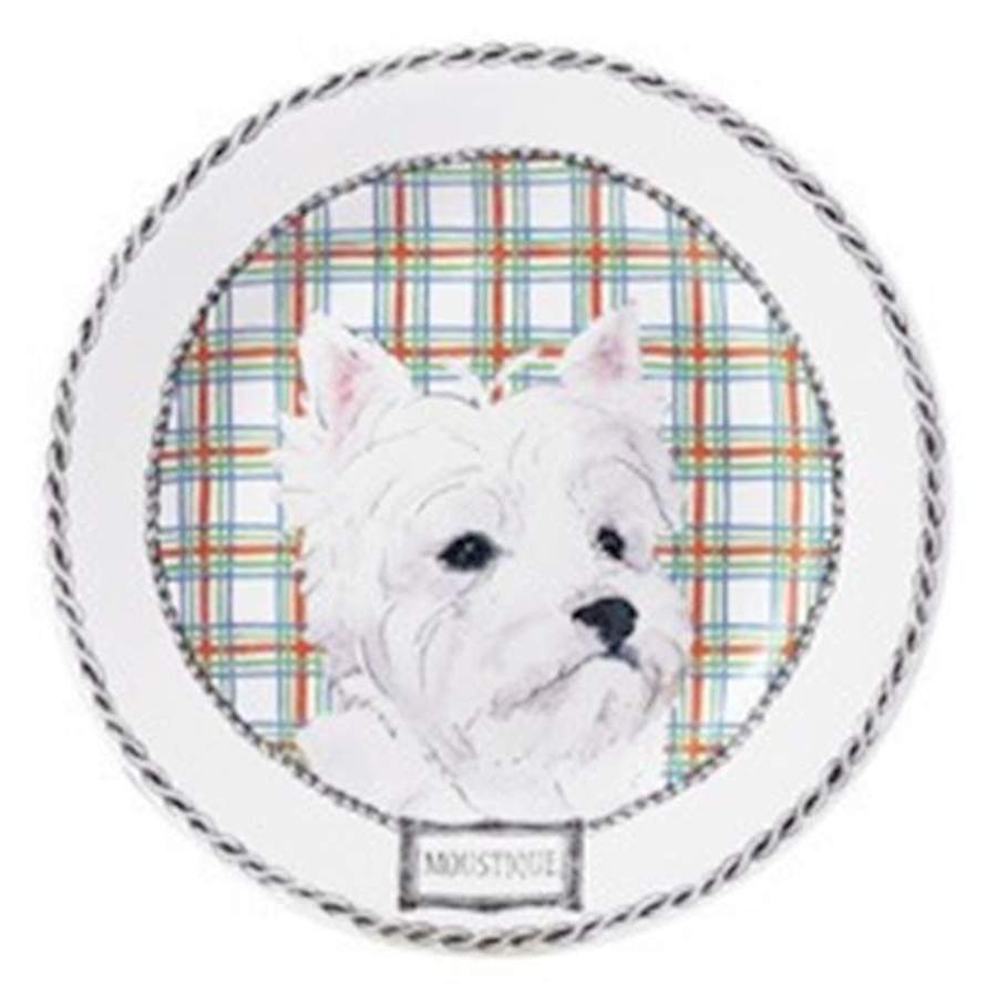 Darling Dog Salad/Dessert Plate by Faiencerie De Gien-1