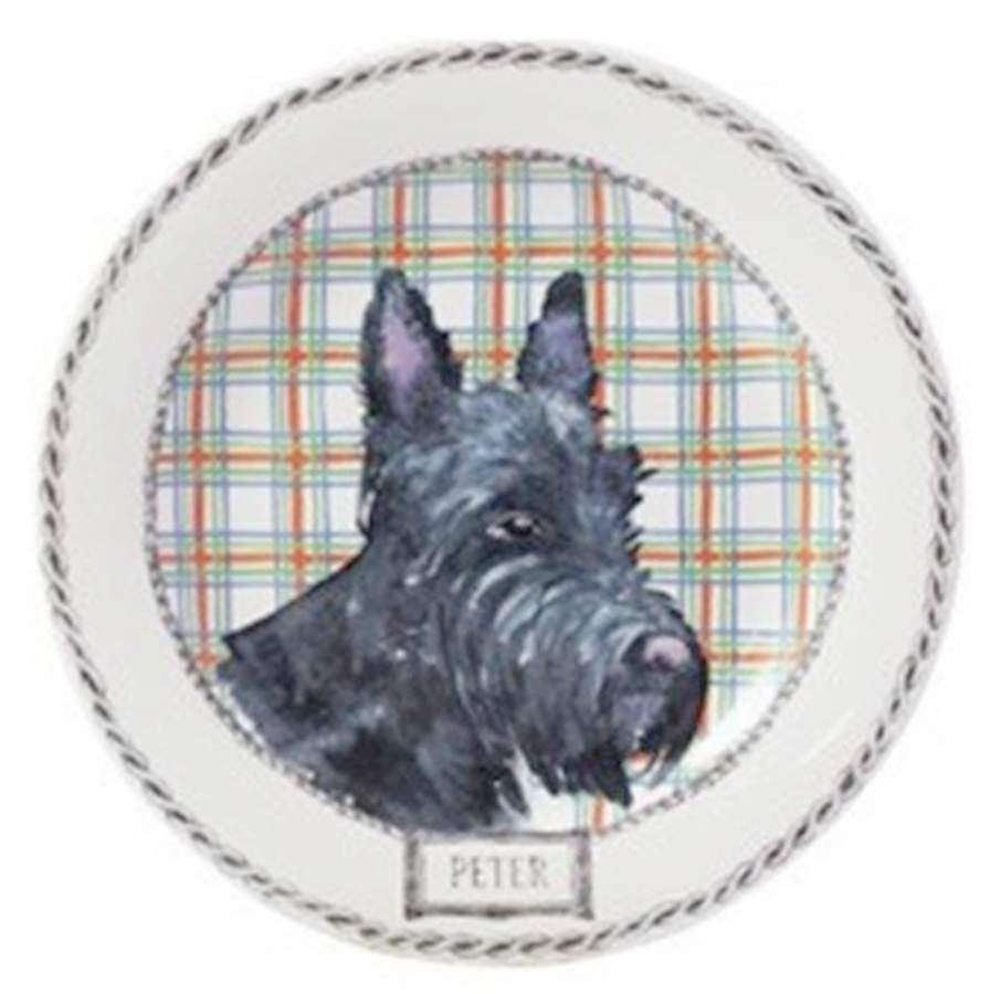 Darling Dog Canape Plate by Faiencerie De Gien-1