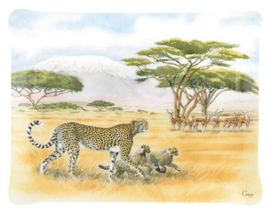 Safari 19" Acrylic Rectangular Tray by Faiencerie De Gien-1