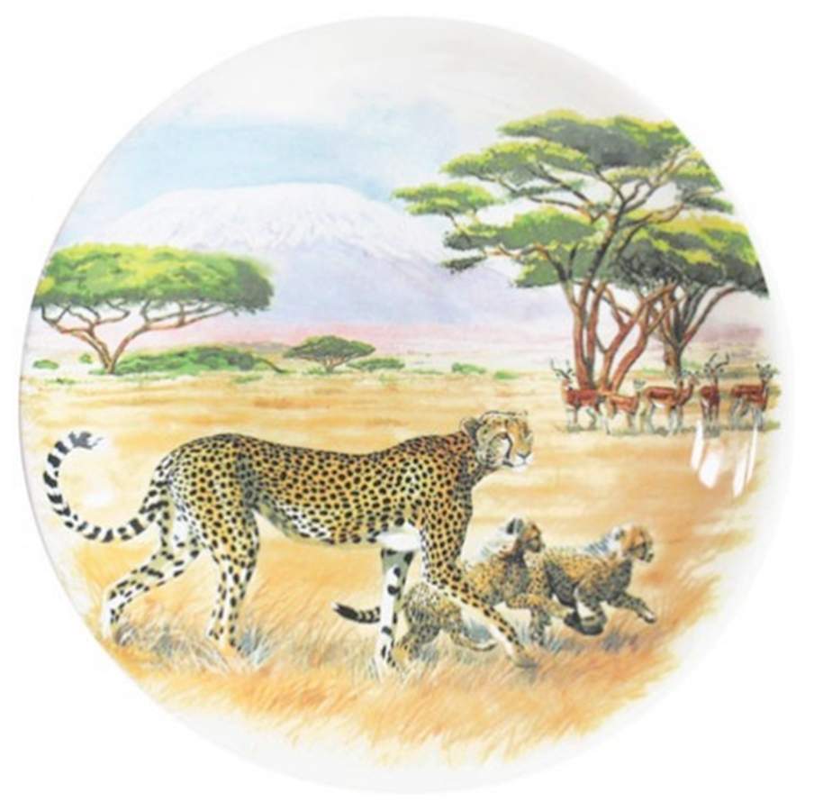 Safari Salad/Dessert Plate by Faiencerie De Gien-1